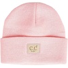 image:imageFunky Junque Adorable Newborn Baby Smiley Face Beanie  Soft Knit Winter Hat with Premium Suede PatchPale Pink