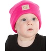 image:imageFunky Junque Adorable Newborn Baby Smiley Face Beanie  Soft Knit Winter Hat with Premium Suede PatchSmiley  Candy PinkYellow