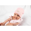 image:imageFunky Junque Adorable Newborn Baby Smiley Face Beanie  Soft Knit Winter Hat with Premium Suede PatchSmiley  Light PinkYellow