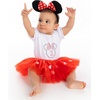 image:imageFunky Junque Baby Girl Birthday Outfit for 1st Birthday TShirt Tutu Skirt and Headband Cake Smash Dress ClothesMouse  Tshirt  Tutu  Headband