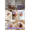 image:imageFunky Junque Baby Girl Newborn Beanie with Rhinestone Trim Bow  Soft Infant Hospital Hat for Nursery and Coming Home OutfitWhite  Lavender Ribbon Bow