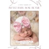 image:imageFunky Junque Baby Girl Newborn Beanie with Rhinestone Trim Bow  Soft Infant Hospital Hat for Nursery and Coming Home OutfitWhite  Rose Satin Bow