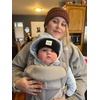 image:imageFunky Junque Baby Hats 012 Months Smiley Face Beanie Warm Soft Knit Toddler Beanie Winter Cap for Infants UnisexBlack Square Patch