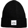 image:imageFunky Junque Baby Hats 012 Months Smiley Face Beanie Warm Soft Knit Toddler Beanie Winter Cap for Infants UnisexBlack Square Patch
