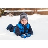 image:imageFunky Junque Baby Hats 012 Months Smiley Face Beanie Warm Soft Knit Toddler Beanie Winter Cap for Infants UnisexGrey Square Patch