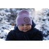 image:imageFunky Junque Baby Hats 012 Months Smiley Face Beanie Warm Soft Knit Toddler Beanie Winter Cap for Infants UnisexLavender