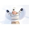 image:imageFunky Junque Baby Hats 012 Months Smiley Face Beanie Warm Soft Knit Toddler Beanie Winter Cap for Infants UnisexWhite Square Patch