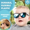 image:imageFunky Junque Baby Sunglasses Strap Unbreakable Toddler Shades  Bendable polycarbonate baby sunglasses with adjustable strap for swimming surfing kayaking amp beach daysBlackBlue Mirror Lenses