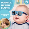 image:imageFunky Junque Baby Sunglasses Strap Unbreakable Toddler Shades  Bendable polycarbonate baby sunglasses with adjustable strap for swimming surfing kayaking amp beach daysRoyal BlueSmoke Mirror Lenses