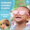 image:imageFunky Junque Baby Sunglasses Strap Unbreakable Toddler Shades  Bendable polycarbonate baby sunglasses with adjustable strap for swimming surfing kayaking amp beach daysPinkPink  Yellow Lenses