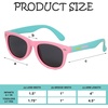 image:imageFunky Junque Baby Sunglasses Strap Unbreakable Toddler Shades  Bendable polycarbonate baby sunglasses with adjustable strap for swimming surfing kayaking amp beach daysPink TurquoiseSmoke Lenses