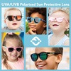 image:imageFunky Junque Baby Sunglasses Strap Unbreakable Toddler Shades  Bendable polycarbonate baby sunglasses with adjustable strap for swimming surfing kayaking amp beach daysBlackBlue Mirror Lenses
