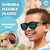 image:imageFunky Junque Baby Sunglasses Strap Unbreakable Toddler Shades  Bendable polycarbonate baby sunglasses with adjustable strap for swimming surfing kayaking amp beach daysBlackGreen Mirror Lenses