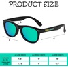 image:imageFunky Junque Baby Sunglasses Strap Unbreakable Toddler Shades  Bendable polycarbonate baby sunglasses with adjustable strap for swimming surfing kayaking amp beach daysBlackGreen Mirror Lenses