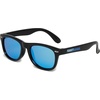image:imageFunky Junque Baby Sunglasses Strap Unbreakable Toddler Shades  Bendable polycarbonate baby sunglasses with adjustable strap for swimming surfing kayaking amp beach daysBlackBlue Mirror Lenses
