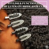 image:imageFunky Junque Bride Hair Clips  4 Pack Bachelorette Party Favors Bridal Shower Makeup Beauty Set  Bride  BlackBride  Black