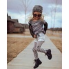 image:imageFunky Junque Exclusives Child Toddler Beanie Warm Winter Kids Knit Skull Cap HatA Leopard Print  Heather Grey