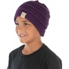 image:imageFunky Junque Exclusives Child Toddler Beanie Warm Winter Kids Knit Skull Cap HatPurple