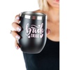 image:imageFunky Junque Insulated Wine Tumbler  Bride Tribe BlackPink  Doublewall insulated wine tumbler with leakproof lid amp straws for weddings bachelorette parties bridal showers amp toastsBride Tribe BlackPink