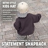 image:imageFunky Junque Kids 2 Tone Trucker Snapback Hat  Soft Cotton Trucker Hat with Adjustable Snapback Everyday Play and Gifting Cute Trucker Hats for KidsChecker Print  BlackBeige