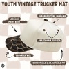 image:imageFunky Junque Kids 2 Tone Trucker Snapback Hat  Soft Cotton Trucker Hat with Adjustable Snapback Everyday Play and Gifting Cute Trucker Hats for KidsLeopardBeige