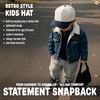 image:imageFunky Junque Kids 2 Tone Trucker Snapback Hat  Soft Cotton Trucker Hat with Adjustable Snapback Everyday Play and Gifting Cute Trucker Hats for KidsNavyBeige