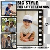 image:imageFunky Junque Kids 2 Tone Trucker Snapback Hat  Soft Cotton Trucker Hat with Adjustable Snapback Everyday Play and Gifting Cute Trucker Hats for KidsPinstripe  NavyWhite