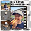 image:imageFunky Junque Kids 2 Tone Trucker Snapback Hat  Soft Cotton Trucker Hat with Adjustable Snapback Everyday Play and Gifting Cute Trucker Hats for KidsPinstripe  NavyBeige