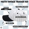 image:imageFunky Junque Kids 2 Tone Trucker Snapback Hat  Soft Cotton Trucker Hat with Adjustable Snapback Everyday Play and Gifting Cute Trucker Hats for KidsPinstripe  BlackWhite