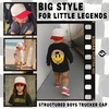image:imageFunky Junque Kids 2 Tone Trucker Snapback Hat  Soft Cotton Trucker Hat with Adjustable Snapback Everyday Play and Gifting Cute Trucker Hats for KidsRedBeige