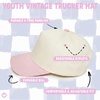 image:imageFunky Junque Kids 2 Tone Trucker Snapback Hat  Soft Cotton Trucker Hat with Adjustable Snapback Everyday Play and Gifting Cute Trucker Hats for KidsRoseBeige