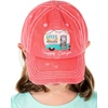 image:imageFunky Junque Kids Baseball Cap Embroidered Toddler Snapback Hat  Soft cotton kids cap with embroidered designs for park days school playtime vacations amp birthday giftsHappy Camper  Coral 59