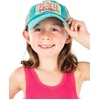 image:imageFunky Junque Kids Baseball Cap Embroidered Toddler Snapback Hat  Soft cotton kids cap with embroidered designs for park days school playtime vacations amp birthday giftsBeach Please Metallic  Turquoise 59