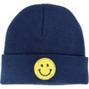 image:imageFunky Junque Kids Cozy Knit Winter Beanie Hat  Perfect Holiday Stocking StufferSmiley  NavyYellow