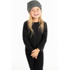 image:imageFunky Junque Kids Ribbed Beanie Hat  Soft Knit Winter Hat for Girls amp Boys Ages 29 Warm Toddler Beanie Youth TobogganCharcoal