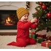 image:imageFunky Junque Kids Ribbed Beanie Hat  Soft Knit Winter Hat for Girls amp Boys Ages 29 Warm Toddler Beanie Youth TobogganMustard