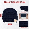 image:imageFunky Junque Kids Ribbed Beanie Hat  Soft Knit Winter Hat for Girls amp Boys Ages 29 Warm Toddler Beanie Youth TobogganNavy