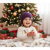 image:imageFunky Junque Kids Ribbed Beanie Hat  Soft Knit Winter Hat for Girls amp Boys Ages 29 Warm Toddler Beanie Youth TobogganPurple