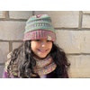 image:imageFunky Junque Kids Ribbed Beanie Hat  Soft Knit Winter Hat for Girls amp Boys Ages 29 Warm Toddler Beanie Youth TobogganRainbow 11