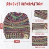 image:imageFunky Junque Kids Ribbed Beanie Hat  Soft Knit Winter Hat for Girls amp Boys Ages 29 Warm Toddler Beanie Youth TobogganRainbow 11