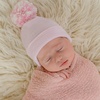image:imageFunky Junque Newborn Nursery Beanie Infant Baby Girls Boys Hospital Hat 06 MonthsMixed Pink PomPale Pink Hat