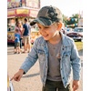 image:imageFunky Junque Toddler Baseball Hat Kids Adjustable Trucker Cap  Cotton youth baseball hat with adjustable fit for school beach trips playdates vacations amp pumpkin patchesAmerican Flag  Green Camo Ages 25