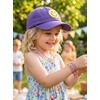 image:imageFunky Junque Toddler Baseball Hat Kids Adjustable Trucker Cap  Cotton youth baseball hat with adjustable fit for school beach trips playdates vacations amp pumpkin patchesSmiley Face  PurpleYellow Ages 25