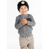 image:imageFunky Junque Toddler Beanies Knit Warm Soft Winter Hat with Suede Patch for Baby 1218 Months to Kids 4 Years BlackYellow