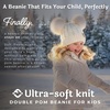 image:imageFunky Junque Toddler Double Pom Pom Beanie  Warm Knit Winter Hat for Girls Ages 16 Soft Kids Poms Beanies for Cold WeatherIvory  Ivory Faux Fur Pom