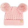 image:imageFunky Junque Toddler Double Pom Pom Beanie  Warm Knit Winter Hat for Girls Ages 16 Soft Kids Poms Beanies for Cold WeatherPale Pink  Pink Faux Fur Pom