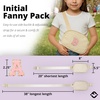 image:imageKids Fanny Pack for Girls Initial Crossbody Belt Bag  Cream Letter H  Waterproof Waist Pack Ages 412 Softside Nylon Waterproof and Expandable School Travel Playground Phone and ID PocketLavender Initial White