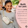 image:imageKids Fanny Pack for Girls Initial Crossbody Belt Bag  Cream Letter H  Waterproof Waist Pack Ages 412 Softside Nylon Waterproof and Expandable School Travel Playground Phone and ID PocketCream Initial Pink