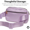 image:imageKids Fanny Pack for Girls Initial Crossbody Belt Bag  Cream Letter H  Waterproof Waist Pack Ages 412 Softside Nylon Waterproof and Expandable School Travel Playground Phone and ID PocketLavender Initial White
