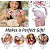 image:imageKids Fanny Pack for Girls Initial Crossbody Belt Bag  Cream Letter H  Waterproof Waist Pack Ages 412 Softside Nylon Waterproof and Expandable School Travel Playground Phone and ID PocketLavender Initial White
